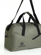 Сумка дорожная на молнии TEXTURA, большой размер, цвет зелёный - Фото 4