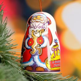 Сувенир-колокольчик "Дед Мороз", керамика
