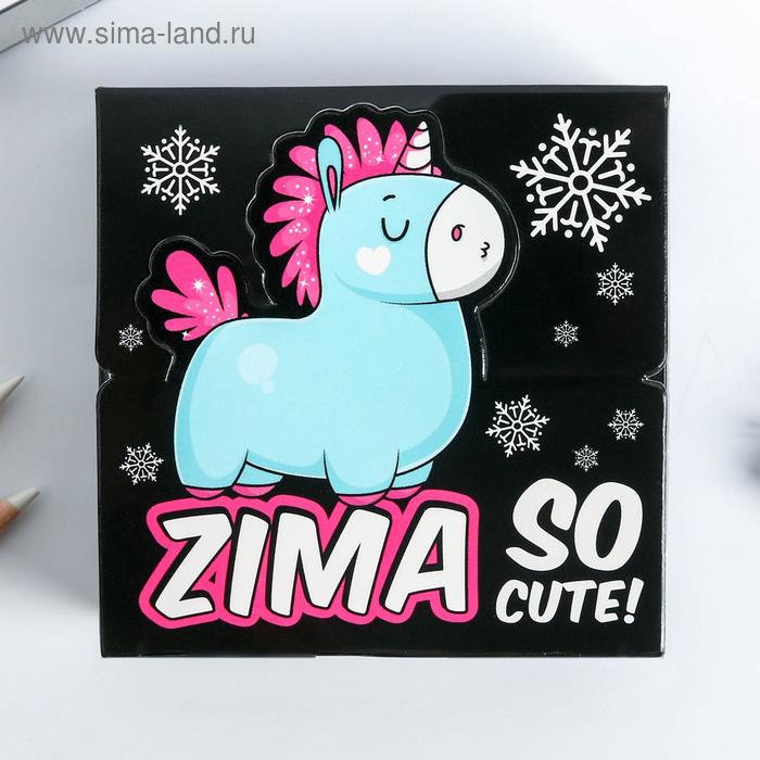Бумага для записей в коробке Zima: 250 листов 9 х 9 см - Фото 1