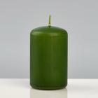 Свеча - цилиндр "Колор", 5×8 см, зелёный - Фото 1