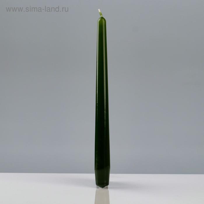 Свечи античные лакированные №40, 2,2×23 см, зелёный - Фото 1