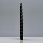 Свечи витые лакированные № 40, 2,2×23 см, чёрный - Фото 3