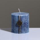 Свеча - цилиндр "Кантри Джинс" , 7×7 см, голубой - фото 9076901