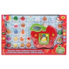 Игрушка обучающая, "Яблоко", изучение слов, продуктов питания, световые и звуковые эффекты, работает от батареек + 26 продуктов - Фото 1