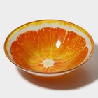 Салатник стеклянный Доляна «Сочный апельсин», 720 мл, 18,4×5 cм - Фото 3