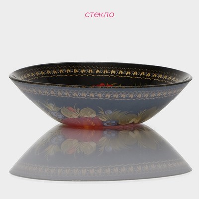 Салатник Доляна «Народные мотивы», 720 мл, 18.5×5 см, стекло