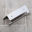 Держатель для туалетной бумаги с полочкой 6,5×16×11,5 см, алюминий - фото 6336470