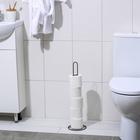 Держатель для рулонов туалетной бумаги Доляна, 50×15×15 см, цвет чёрный - Фото 2