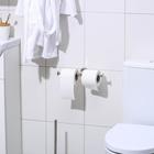 Держатель для туалетной бумаги на 2 рулона, нержавеющая сталь - фото 6336498