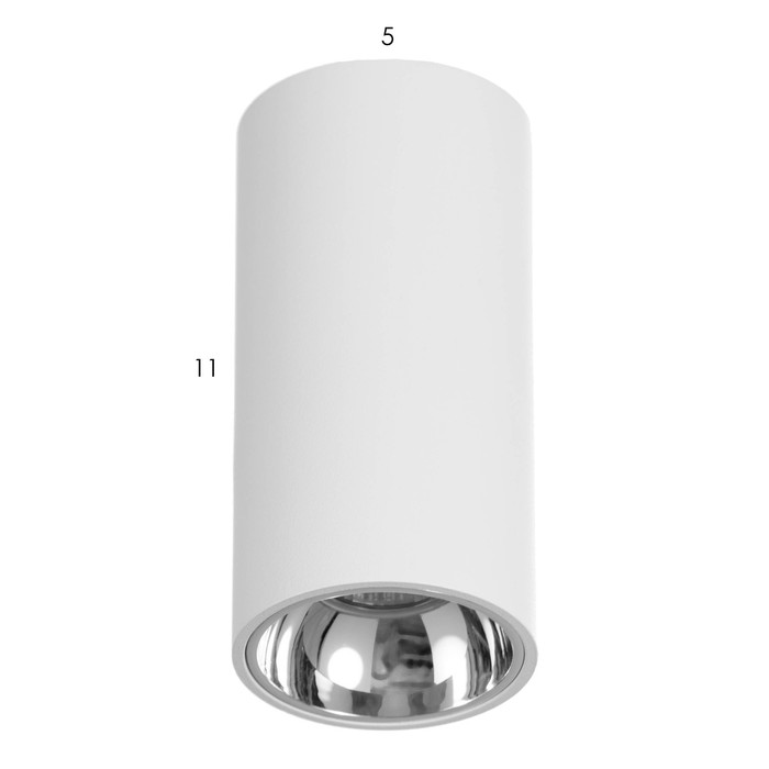 Светильник 671514/1 LED 7Вт белый-серебро 5,5х5,5х10 см BayerLux - Фото 1