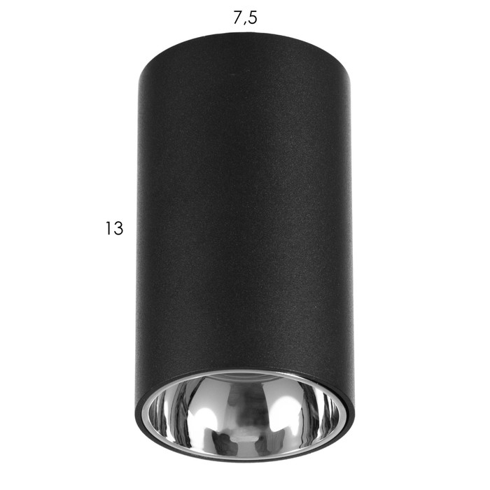 Светильник 671516/1 LED 12Вт черный-серебро 7,5х7,5х15 см BayerLux