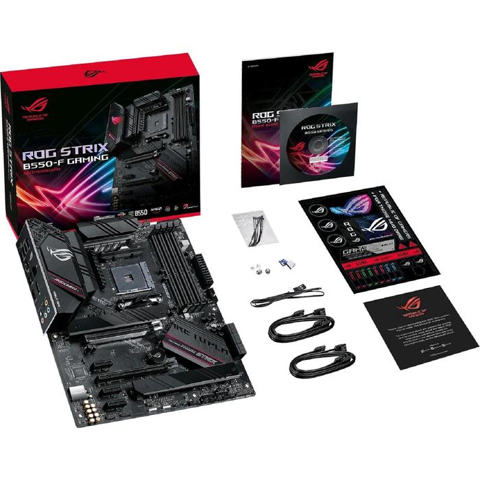 Материнская плата Asus ROG STRIX B550-F GAMING, AM4, B550, 4xDDR4, HDMI, DP, ATX - фото 51298095