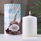 Свеча ароматическая "Кокосовый рай", 4×6 см, в коробке - фото 9077152