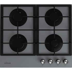 

Варочная поверхность Kuche GGH 640 GF, газовая, 4 конфорки, 56х49, серая