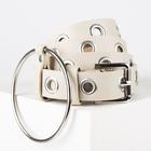 Ремень женский, ширина 2,5 см, люверсы, пряжка металл, цвет бежевый - Фото 2