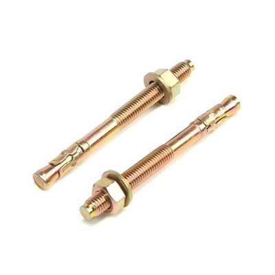 Анкер ЗУБР, клиновой, желтопассивированный, 6×95 мм, 100 шт.