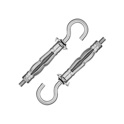 Анкер-молли ЗУБР, с крюком, оцинкованный, М5×11×52 мм, 80 шт.