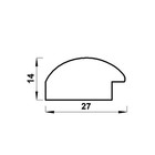 Рама для картин (зеркал) 30 х 40 х 2,7 см, пластиковая, Calligrata 6472, тёмно-коричневевый с золотой патиной - фото 23901906