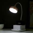 Лампа настольная 16047/1 20хLED 5Вт 4 режима  АКБ USB бело-черный 11х12х43 см - фото 120706711