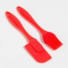 Набор новогодний подарочный кухонный «Ho-Ho-Ho» : полотенце 30×60, лопатка, кисть, губка - Фото 6