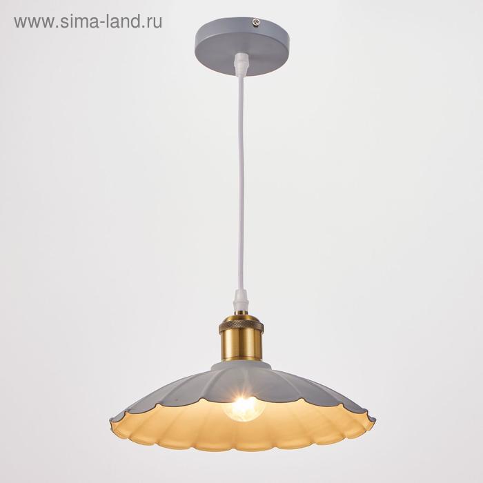 Светильник BayerLux 2034849/1 E27 40 Вт серый-медь 25×25×10 см - Фото 1