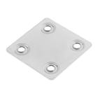 Пластина крепёжная ТУНДРА krep, 48х48х1.2 мм, цинк, в упаковке 1 шт. - фото 21132121