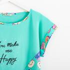 Комплект женский (леггинсы, футболка) «Иветта» цвет ментоловый, размер 44 - Фото 4