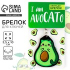 Брелок для ключей акриловый «Авокадо», 3.5×10 см - Фото 1