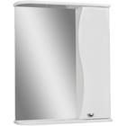 Зеркало - шкаф для ванной комнаты «Айсберг. Волна 55», правый, 157×550×700 мм, цвет белый - Фото 1