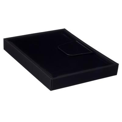 Ежедневник недатированный А5, 160 листов Prestige, твёрдая обложка, искусственная кожа, магнитный хлястик, чёрный