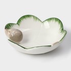 Блюдо керамическое сервировочное «Ёжик», 13.3×13×5.5 см - Фото 3