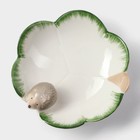 Блюдо керамическое сервировочное «Ёжик», 13.3×13×5.5 см - Фото 4