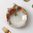 Блюдо керамическое сервировочное «Зайки», 13×13×6,8 см - фото 24195366