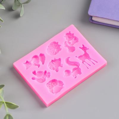 Молд силиконовый «Лесные зверята» 1×8.5×6.5 см