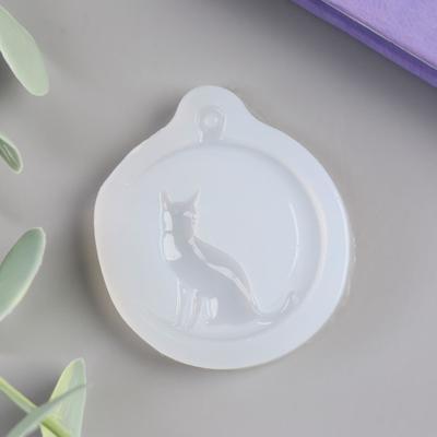 Молд силиконовый «Месяц и кошка» 4.5×4 см