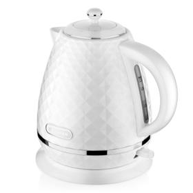 

Чайник электрический BRAYER BR1008WH, пластик, 1.7 л, 2200 Вт, автоотключение, белый