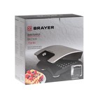 Электровафельница BRAYER BR2300, 750 Вт, бельгийские вафли, антипригарное покрытие, серебр. - Фото 9