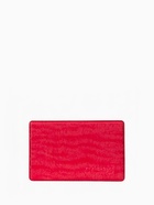 Обложка для проездного, пропуска, с тиснением, ярко-розовая - Фото 1