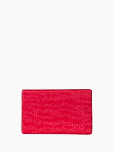 Обложка для проездного, пропуска, с тиснением, ярко-розовая