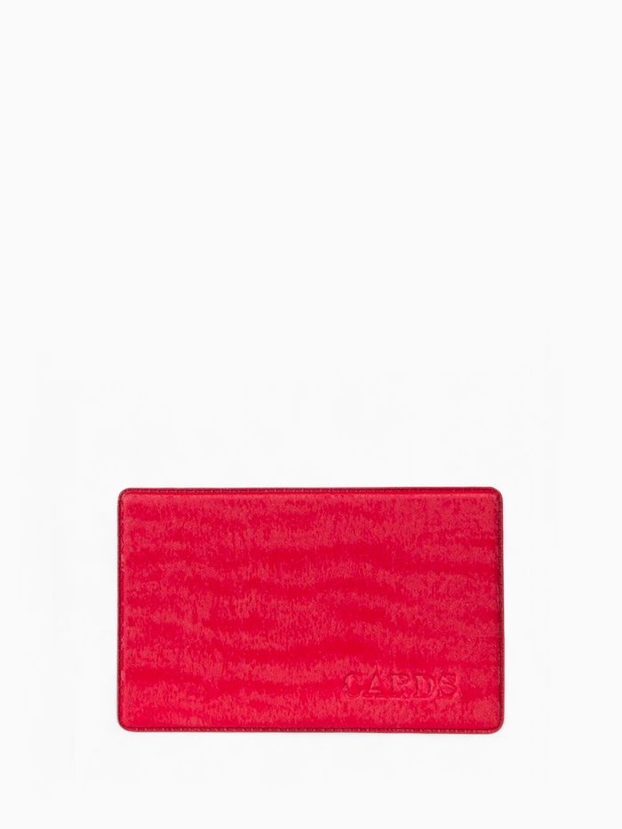 Обложка для проездного, пропуска, с тиснением, ярко-розовая - Фото 1