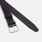 Ремень военный мужской, ширина 3.5 см, пряжка металл, цвет чёрный - фото 22759815