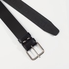 Ремень мужской, ширина 3,5 см, винт, пряжка металл, цвет чёрный - фото 21132694