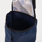 Сумка хозяйственная на тележке на шнуре, цвет синий - фото 8991215