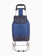 Сумка-тележка хозяйственная на шнуре, 30×20×44 см, тёмно-синяя - Фото 3