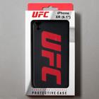 Чехол клип-кейс Red Line UFC для iPhone XR, силиконовый, черный - Фото 4