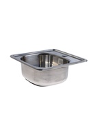 Мойка кухонная MIXLINE 531266, врезная, толщина 0.6 мм, 38×38×15 см, вып. 3 1/2", с сифоном - Фото 2