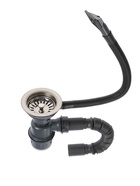 Мойка кухонная MIXLINE 531266, врезная, толщина 0.6 мм, 38×38×15 см, вып. 3 1/2", с сифоном - Фото 4