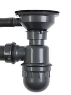 Мойка кухонная MIXLINE 531266, врезная, толщина 0.6 мм, 38×38×15 см, вып. 3 1/2", с сифоном - Фото 5