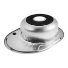 Мойка кухонная MIXLINE 528190, врезная, 0.6 мм, 57×45×16 см, левая, вып. 3 1/2", с сифоном - Фото 3