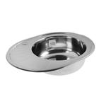 Мойка кухонная MIXLINE 528191, врезная, 0.6 мм, 57×45×16 см, правая, вып. 3 1/2", сифон б/гоф 5381569